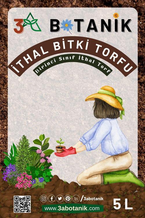 Birinci Sınıf Ithal Bitki Torfu, 5 Litre, Geniş Kullanım Alanı