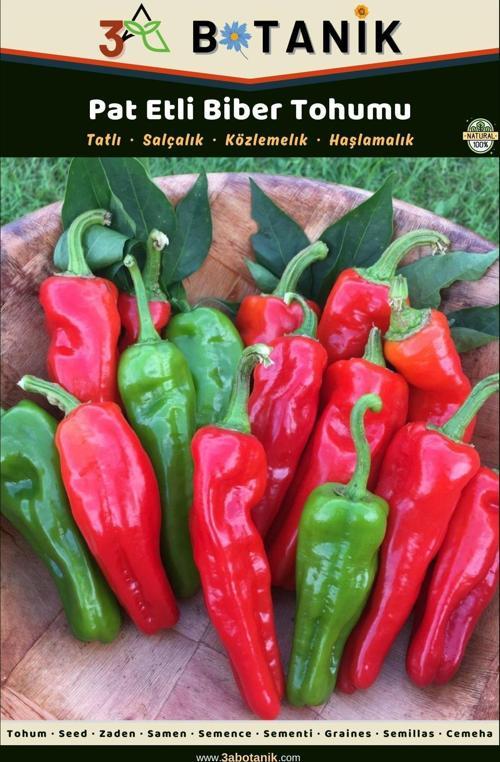 Pat Etli Biber Tohumu, Yerli Ve Sürdürülebilir Tohum, 5 Gram Biber Tohumu