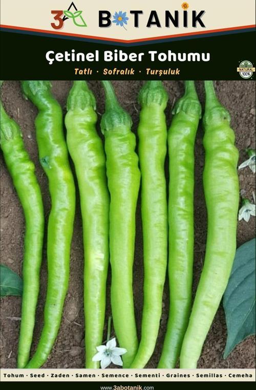 Çetinel Biber Tohumu, Yerli Ve Sürdürülebilir Tohum, 5 Gram Biber Tohumu