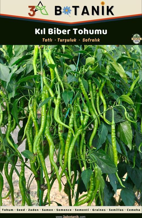 Tatlı Kıl Biber Tohumu, Uzun Ince Ve Tatlı Bir Çeşittir, 2 Gram/240-300 Adet Tohum