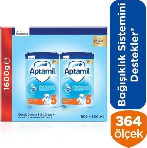 5 Akıllı Kutu Çocuk Devam Sütü 2+ Yaş 2 X 800 G