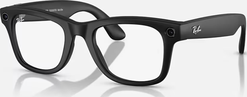 META WAYFARER Frame-Matte Black / Lenses-Clear/Graphite Green Transitions / S 50 Akıllı Gözlük