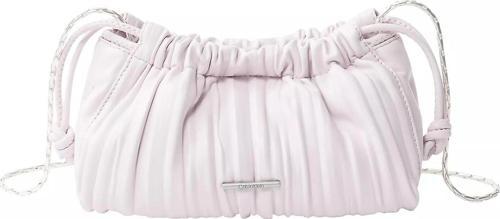 Drawstring Plisse Kadın Mor Omuz Çantası LV04F3077G-VUW