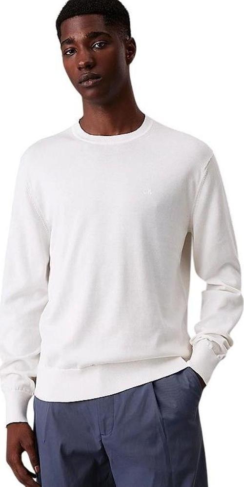 Supima Cotton Erkek Beyaz Sweatshirt  LV040BM343-YAS