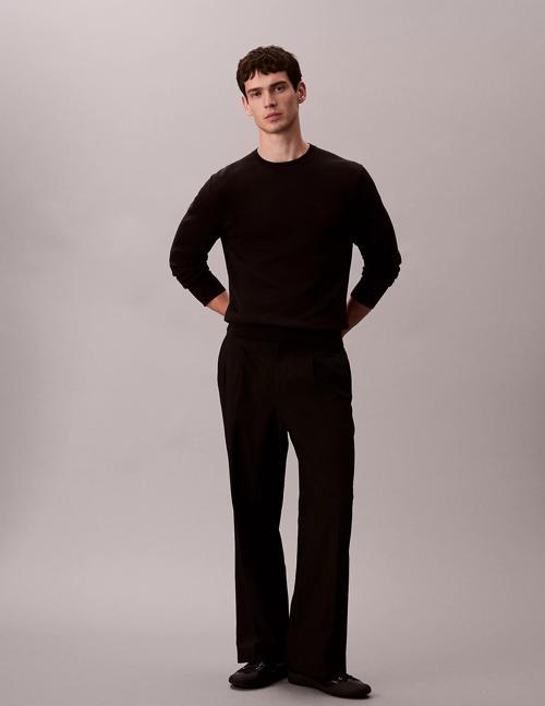 Supima Cotton Erkek Siyah Sweatshirt LV040BM343-UB1
