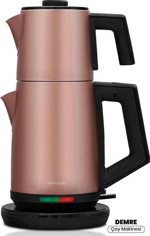 Demre Vizon Xl 30 Bardak Kapasiteli 2200 Watt Paslanmaz Çelik Çay Makinesi Ve Su Isıtıcısı