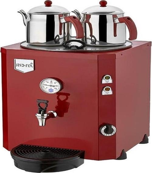 2 Demlikli Jumbo 23 L Çay Makinesi Kırmızı