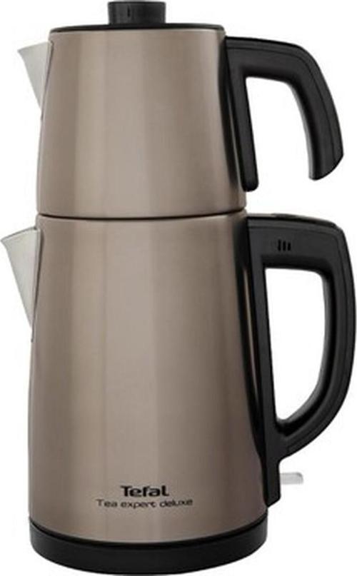 Tea Expert Deluxe Şampanya 1650 W Çelik Demlikli Çay Makinesi