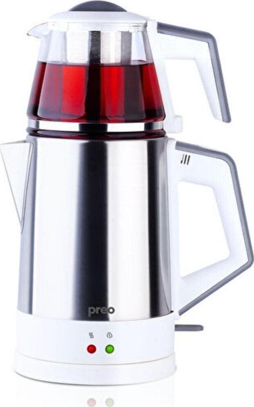 Ptm06 1,8 Lt 1800w Cam Demlikli Çelik Inox Beyaz Çay Makinesi