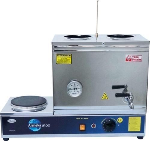 Platin Pleytli Çay Kazanı Kahveci Kazanı Kahve Ve Çay Ocağı Inox 30 Lt Sanayi Tipi