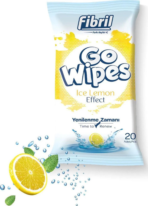 Go Wipes Limon Kokulu Islak Mendil 20 Yaprak