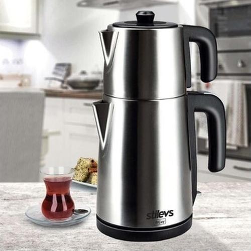 Biçay Çelik Çay Makinesi Inox Mat