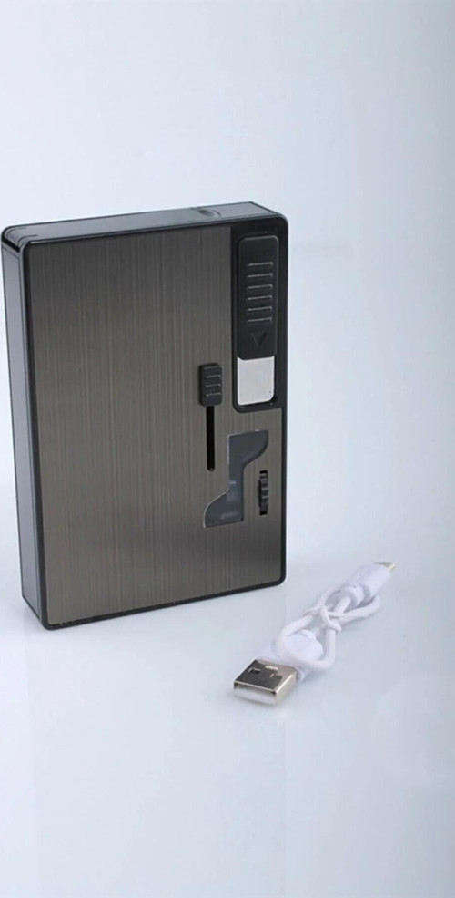 USB Çakmaklı Otomatik Tabaka Antrasit