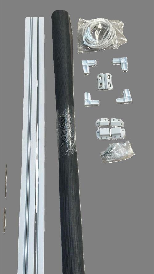 17X25 Fberglass Sineklik Teli Tam Takım Beyaz Söktak 40X120 Pencere