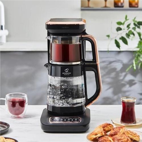 Çaysever Robotea Pro 4 In 1 Konuşan Otomatik Cam Çay Mama Filtre Kahve Makinesi 2500W