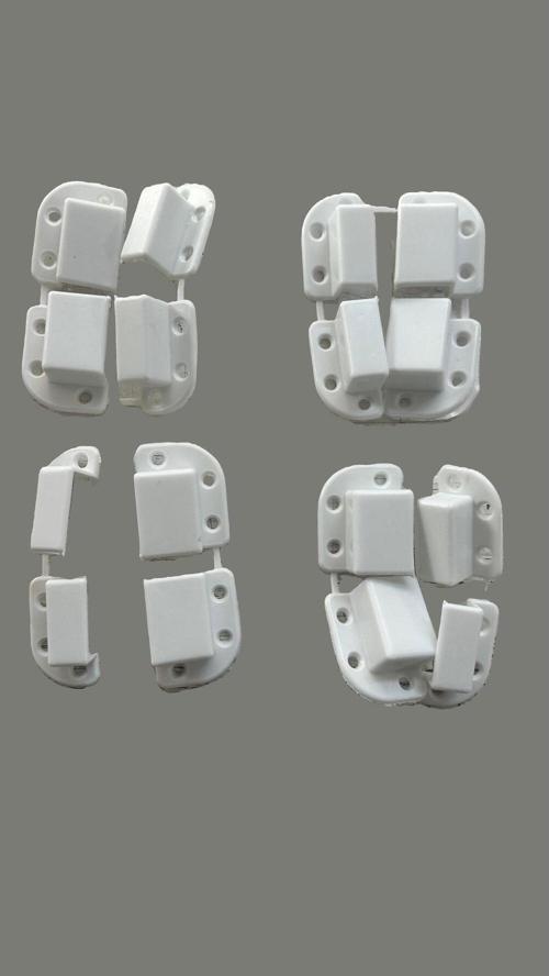 Pvc 17X25 Sabit Sineklik Tak Çıkar Pabuç(4 Takım 16 Adet )Beyaz 32 Adet Vida