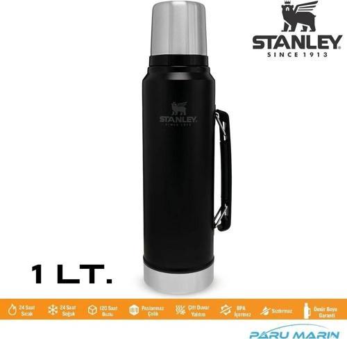 Legendary Klasik Vakumlu Paslanmaz Çelik Termos 1LT - Matte Black Pebble