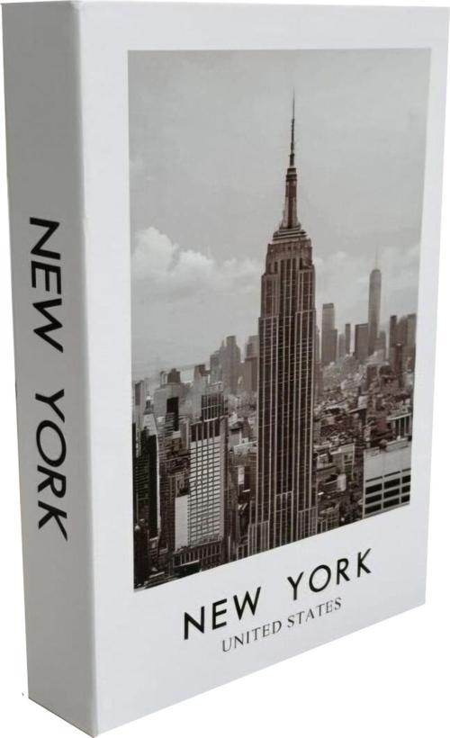 2025-708 New York Unıted States Dekoratif Kitap Kutusu