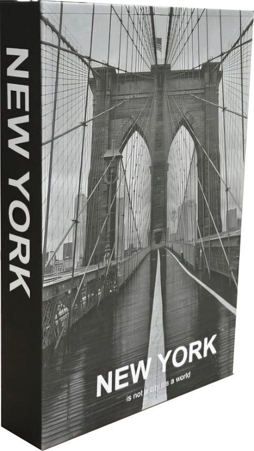2025-701 New York Brıdge Dekoratif Kitap Kutusu