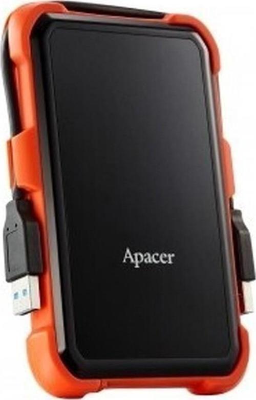 AC630 Siyah-Turuncu 1 Tb Askeri Sınıf Darbeye Dayanıklı 2.5" USB 3.1 Taşınabilir Harddisk (AP1TBAC630T-1)