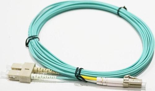 Fiber Optik Patch Kablo LCUPC/SCUPC DX MM 5mt 50/125 OM2 LSZH TURKUAZ