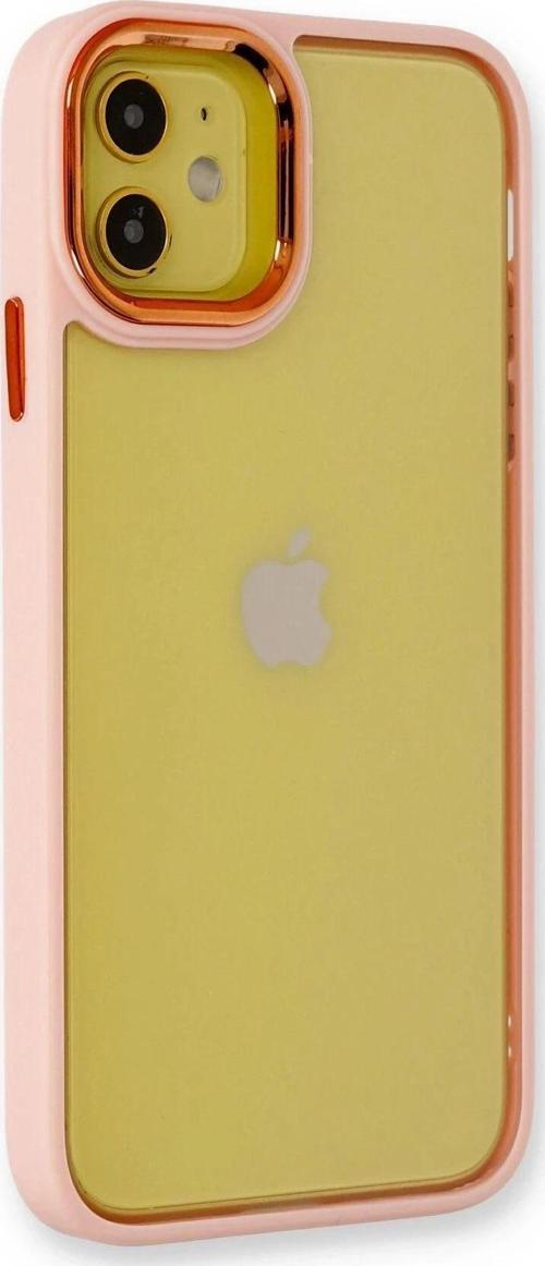 iPhone 12 Kılıf Dora Kapak - Pudra