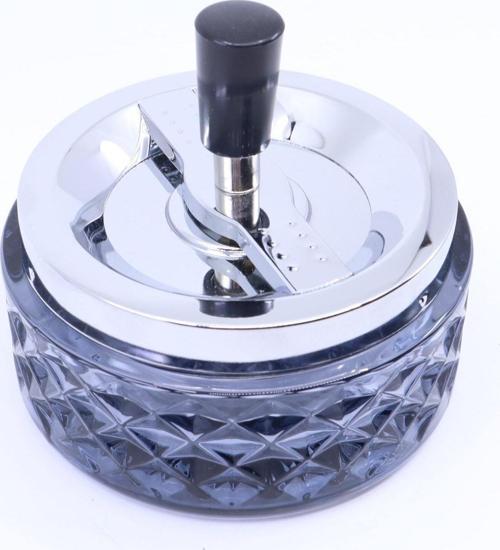 Hauser Bas-Çevir Cam Küllük - Füme
