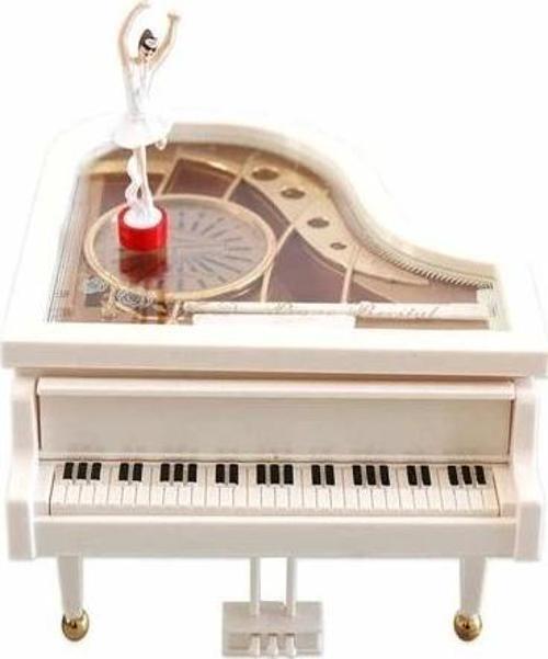 Piyano Tasarımlı Balerin Müzik Kutusu