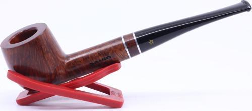 Sarı Yıldız  9mm. Kahverengi Filtreli Ebonit Saplı Pipo