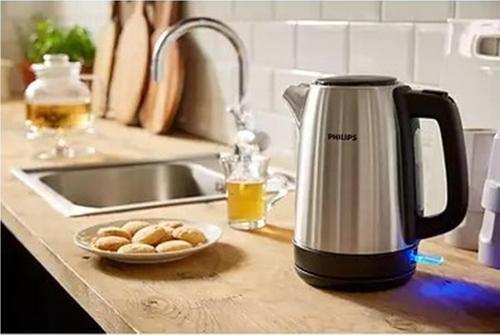 Çelik Su Isıtıcı, 1.7 L Hazne, 360 Dereceli Taban, Otomatik Kapanma, Gri [enerji Sınıfı A+++]