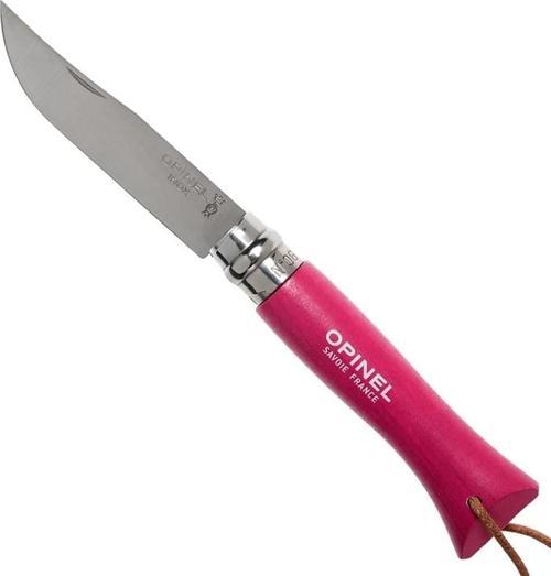 Inox No 6 Gürgen Saplı Paslanmaz Çelik Trekking Çakı - Fuşya