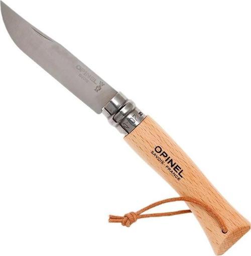 Inox No 7 Gürgen Saplı Paslanmaz Çelik Trekking Çakı - Naturel
