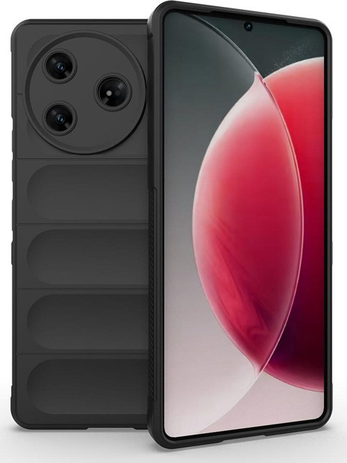 Tecno Spark 30 Pro Kılıf Esnek TPU Oyuklu Arka Yüzey Tasarımlı Etnik Silikon Kılıf