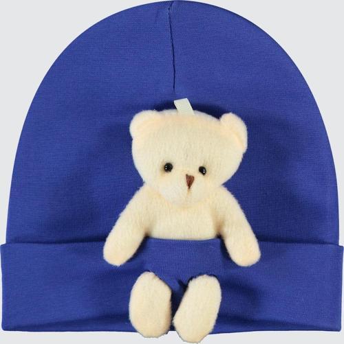 Bebek Oyuncaklı Şapka Saks Mavisi