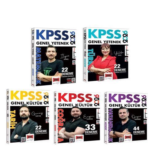 Yargı Yayınları 2026 KPSS Genel Yetenek Genel Kültür Deneme Seti 5 Kitap