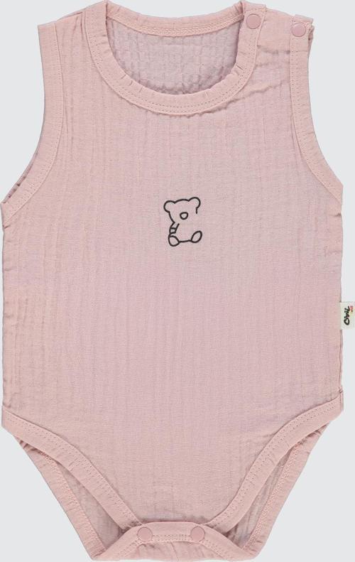 Bebek Çıtçıtlı Badi 1-18 Ay Pembe