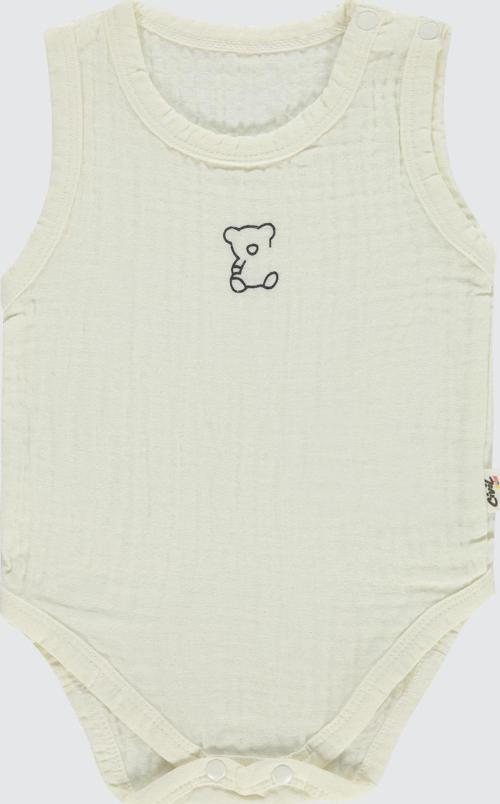 Bebek Çıtçıtlı Badi 1-18 Ay Ekru