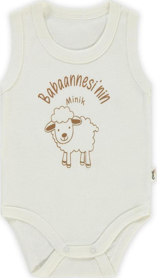 Bebek Çıtçıtlı Badi 1-18 Ay Ekru