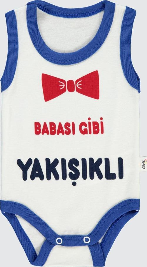Erkek Bebek Çıtçıtlı Badi 1-36 Ay Lacivert
