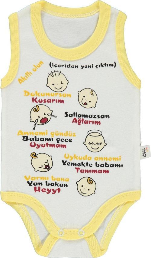 Bebek Çıtçıtlı Badi 1-36 Ay Sarı