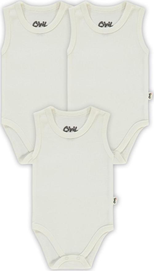 Bebek 3'lü Çıtçıtlı Badi 0-1 Ay Beyaz