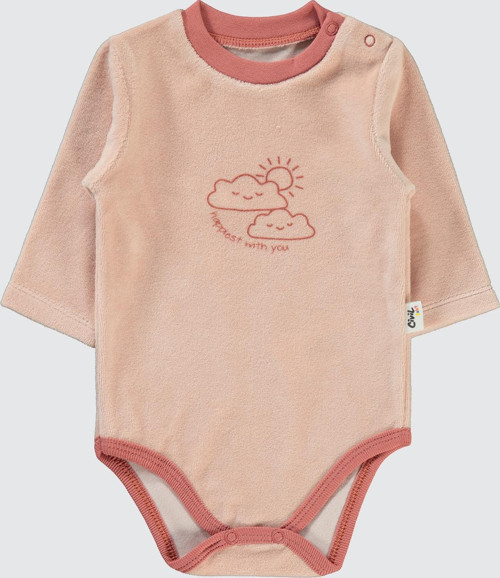 Kız Bebek Çıtçıtlı Badi 1-18 Ay Pudra