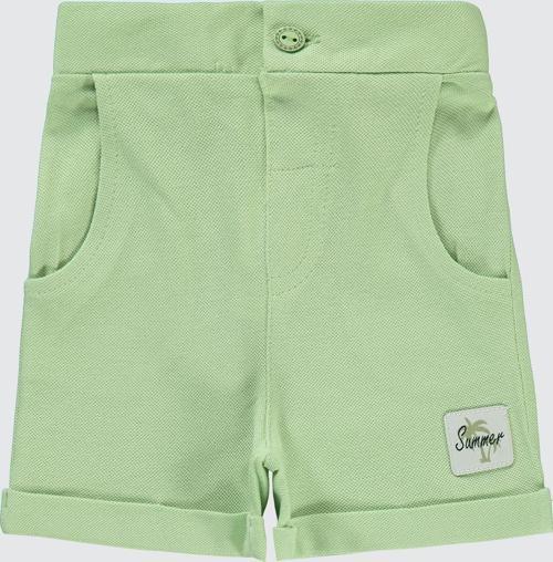 Erkek Bebek Şort 6-18 Ay Soft Yeşil