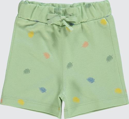 Erkek Bebek Şort 6-18 Ay Soft Yeşil