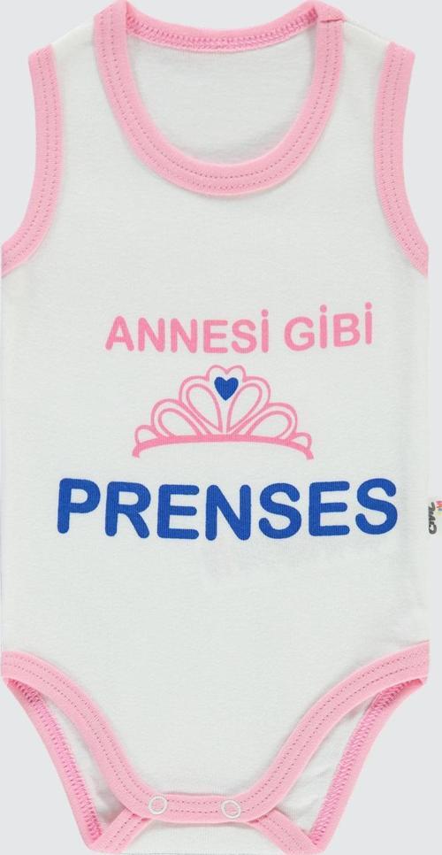 Kız Bebek Çıtçıtlı Badi 1-36 Ay Pembe