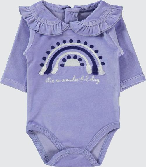 Kız Bebek Çıtçıtlı Badi 1-18 Ay  Lila