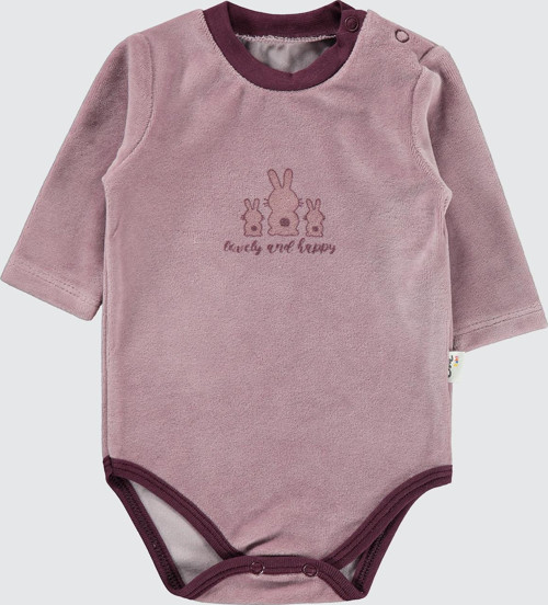 Kız Bebek Çıtçıtlı Badi 1-18 Ay Leylak