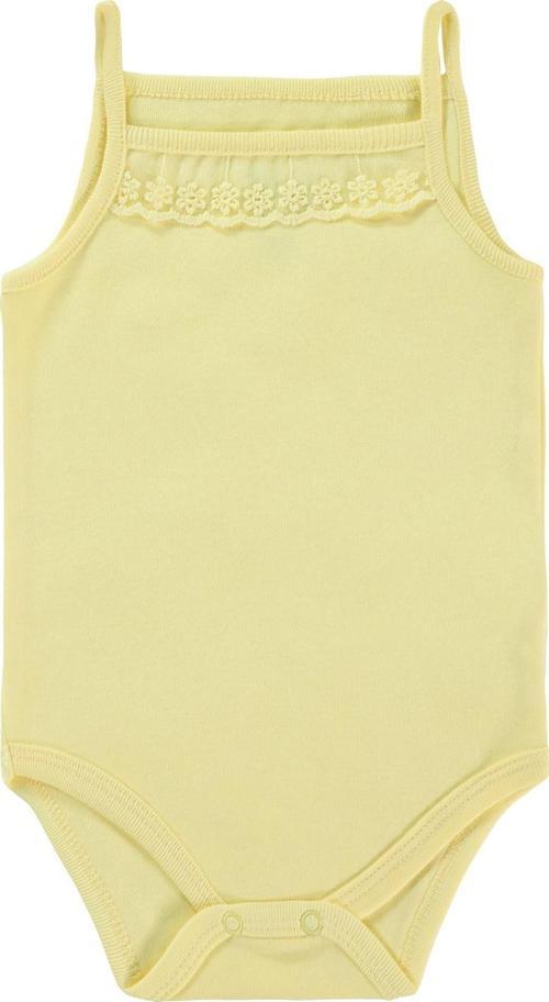 Kız Bebek Çıtçıtlı Badi 3-9 Ay Sarı