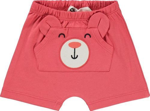 Erkek Bebek Şort 6-18 Ay Mercan