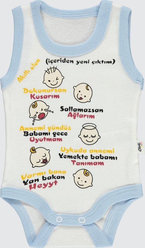 Bebek Çıtçıtlı Badi 1-36 Ay Mavi